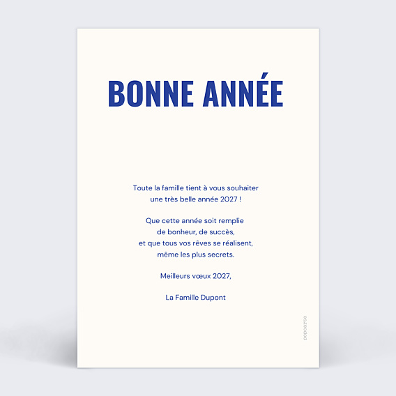 Carte de Voeux Particuliers Votre photo en illustration néovintage