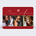 Carte de voeux Multiphotos Rouge