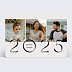 Carte de voeux Portrait famille de 3