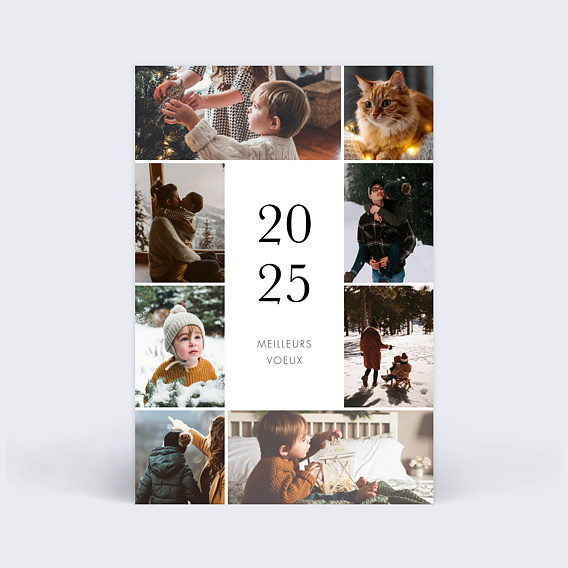 Carte de voeux Multiphoto Élégance