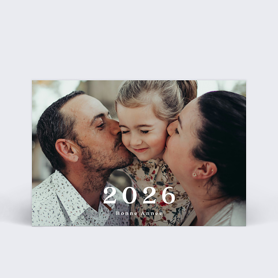 Carte de voeux Pleine page minimaliste