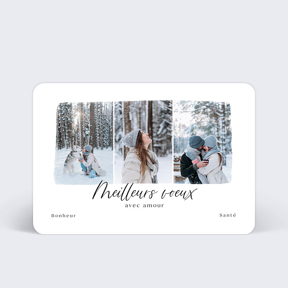 Carte de voeux Triptyque Original