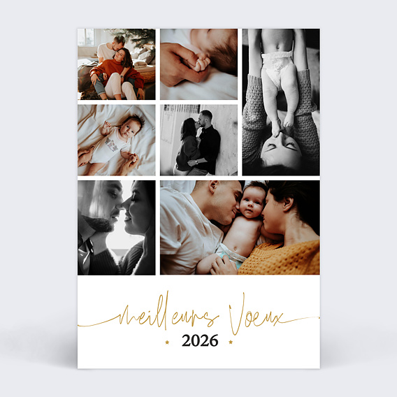 Carte de voeux Harmonie Recto