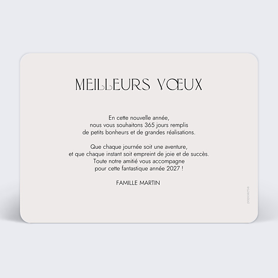Carte de Voeux Particuliers Portrait famille de 3