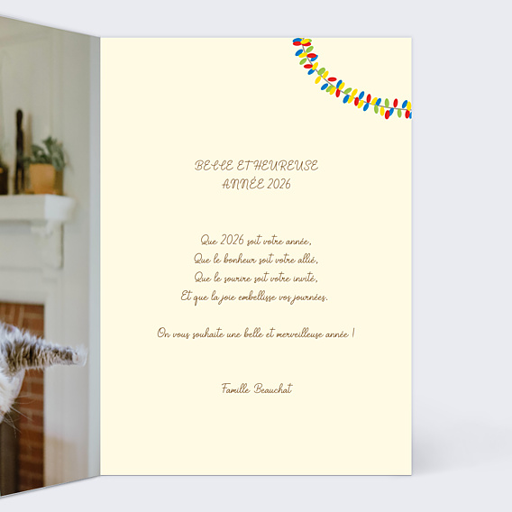 Carte de Voeux Particuliers Chat'pin