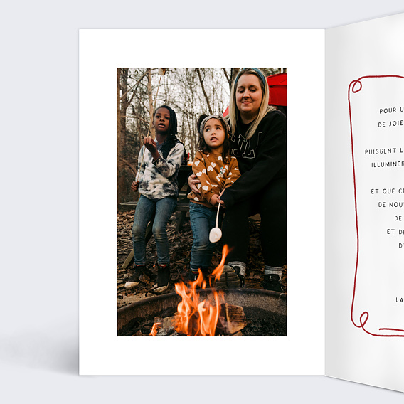 Carte de voeux Santé Intérieur Gauche