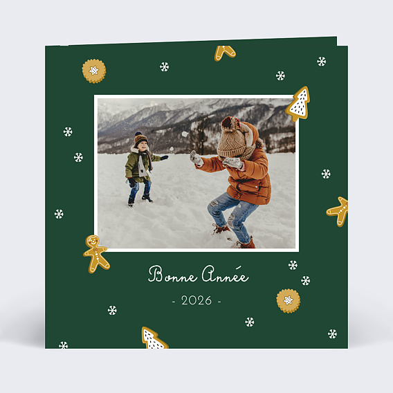 Carte de voeux Pain d'épices  Recto