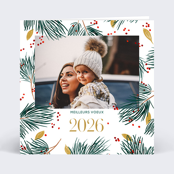 Carte de voeux Sylvestre I Recto