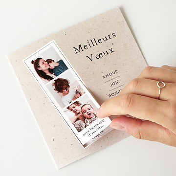 Carte de Voeux Particuliers Dcoupe Marque-Page