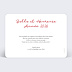 Carte de voeux Cadre souple Verso