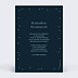 Carte de voeux Croissant et étoiles Verso
