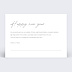 Carte de voeux Warm Wishes Verso