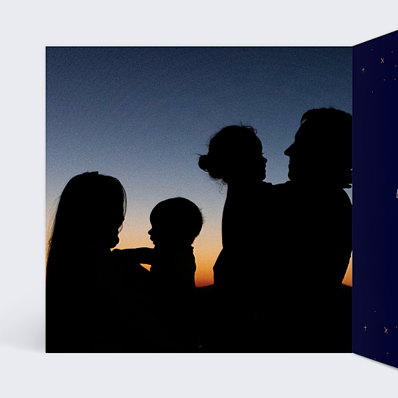 Carte de Voeux Particuliers Etoiles Magiques