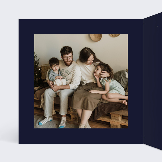 Carte de voeux Crèche Intérieur Gauche