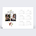 Carte de voeux Calendrier Chaussettes de Noël Verso