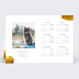 Carte de voeux Calendrier Pinceau  Verso