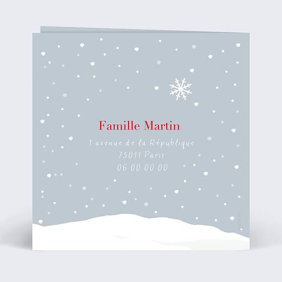 Carte de voeux Chien Verso