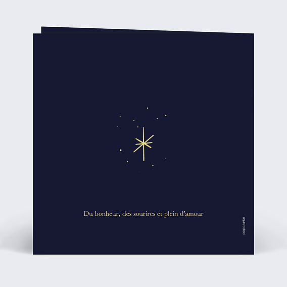 Carte de voeux Crèche Verso