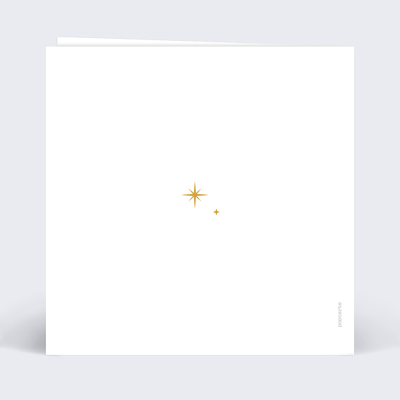 Carte de voeux Étoile du Matin Verso