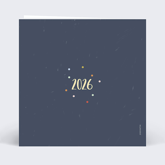 Carte de voeux Magic Candle Verso