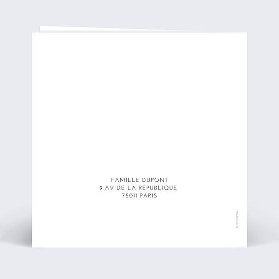 Carte de voeux Meilleurs Voeux Verso