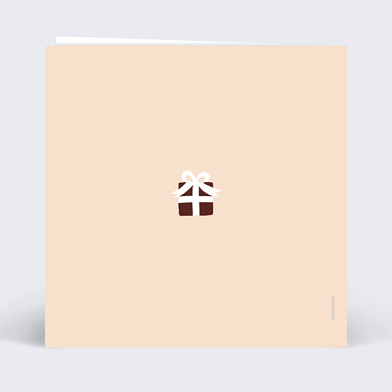 Carte de Noël Noël en grève Verso