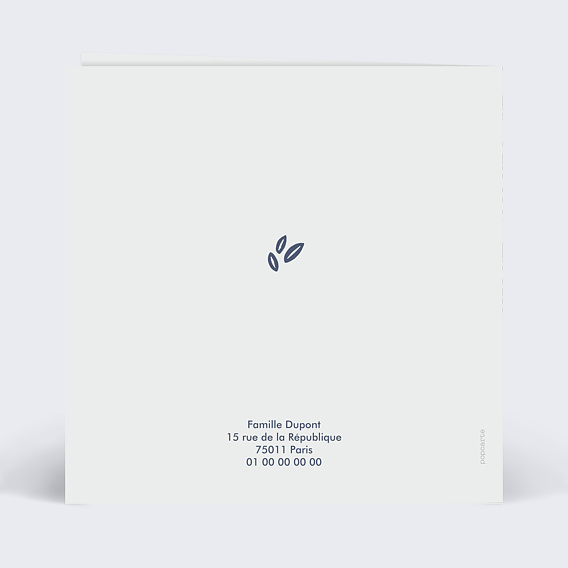 Carte de voeux Scandinavie Verso