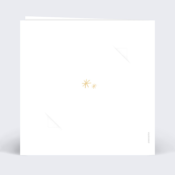 Carte de voeux Souhait Festif avec Graines Verso