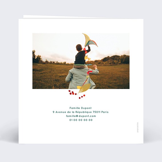 Carte de voeux Sylvestre I Verso