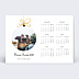 Carte de Voeux Particuliers Calendrier Boule Suspendue