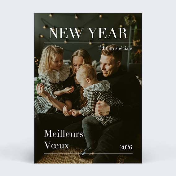 Carte de voeux Magazine