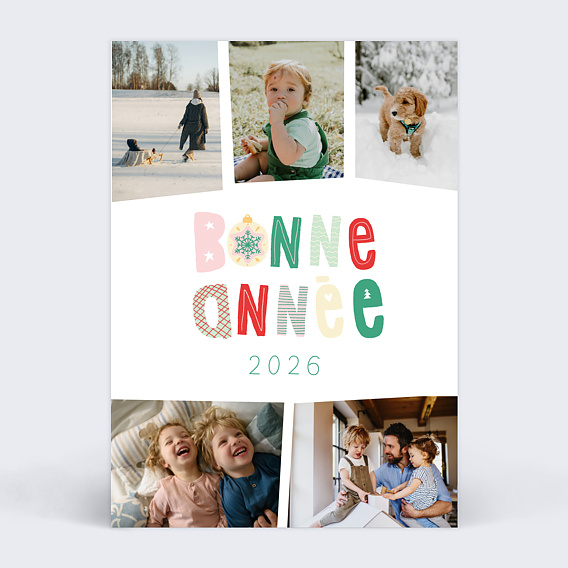 Carte de voeux Patchwork