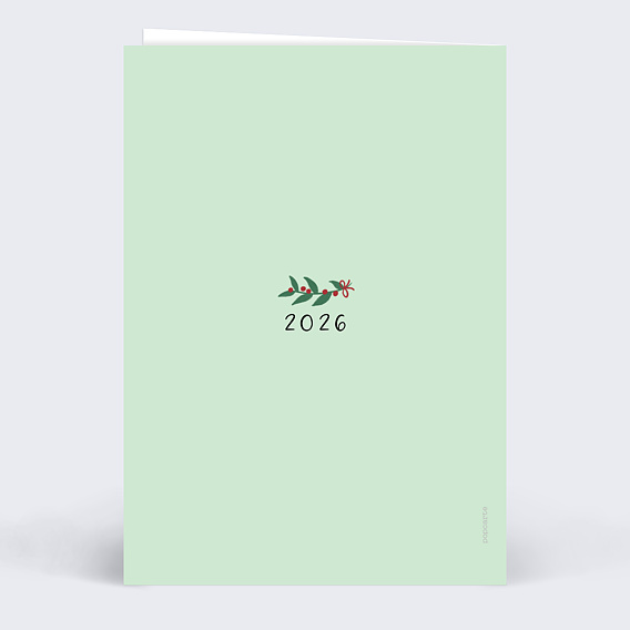 Carte de voeux Santé Verso