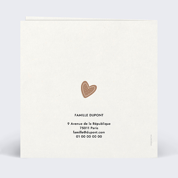 Carte de Voeux Particuliers Petits Biscuits