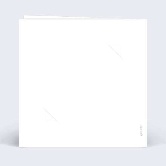 Carte de voeux Carte graines 100% personnalisable Verso