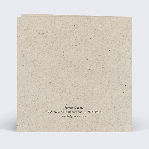 Carte de Voeux Particuliers Pêle-mêle Coton
