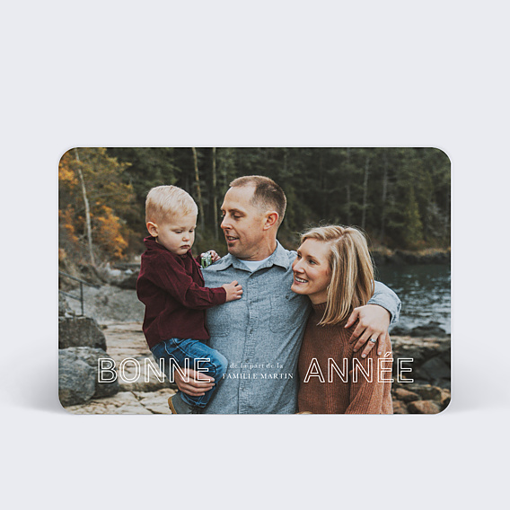 Carte de Voeux Particuliers Outline