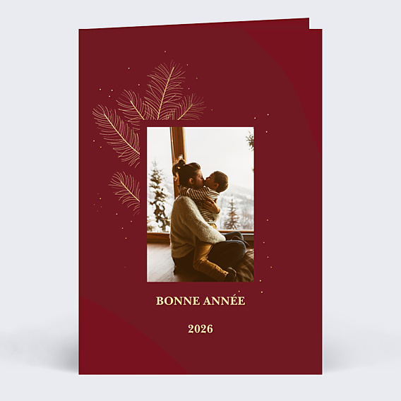 Carte de Voeux Particuliers Bandeau Branchage