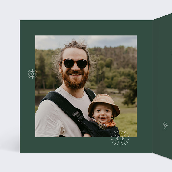 Carte de voeux Les 4 Saisons Intérieur Gauche