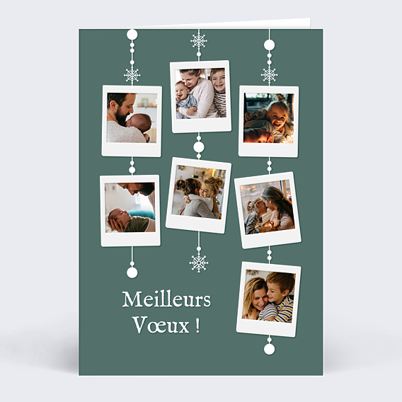 Carte de Voeux Particuliers Jolie Guirlande