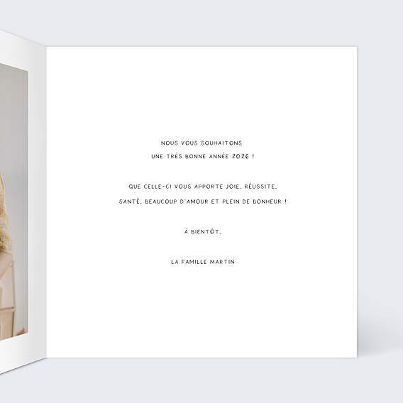 Carte de voeux Photomaton festif Intérieur Droit