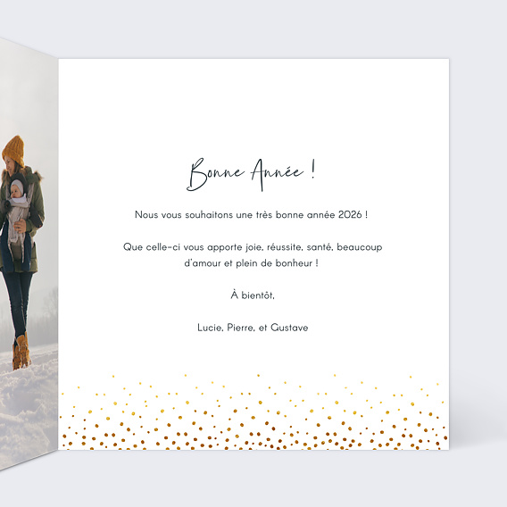 Carte de voeux Élégance I Intérieur Droit