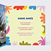 Carte de Voeux Particuliers Cosmic folk - Leona Rose x Popcarte