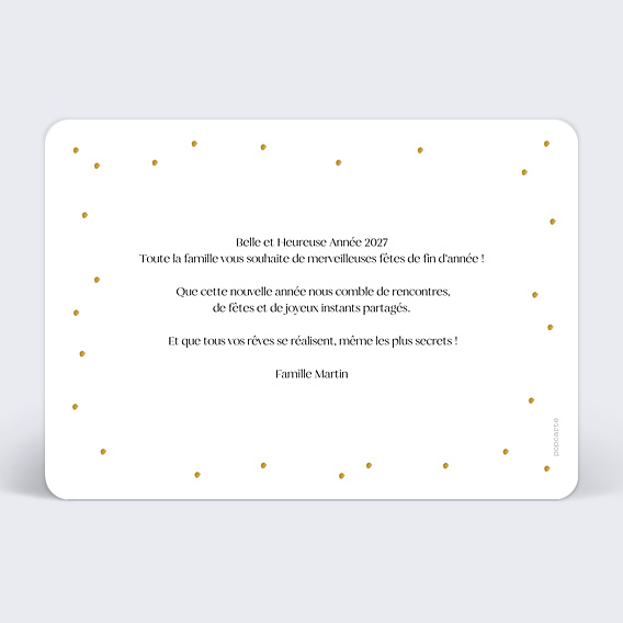 Carte de Voeux Particuliers Tirage végétal