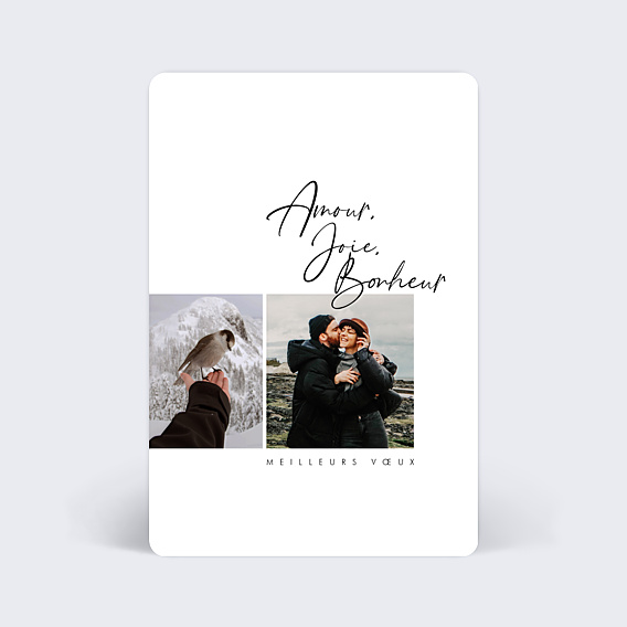 Carte de Voeux Particuliers Doux Souhaits