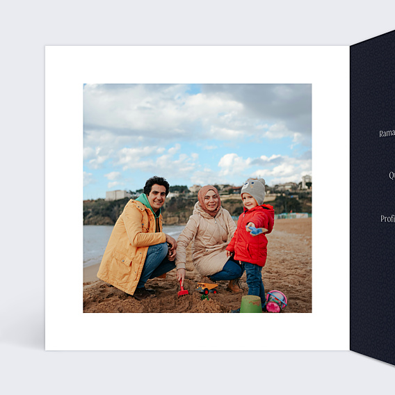 Carte de Voeux Particuliers Lune Ramadan