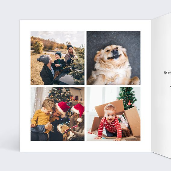 Carte de voeux Beaux Voeux Dorés III Intérieur Gauche