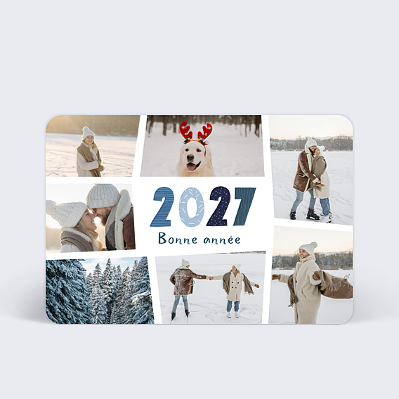 Carte de Voeux Particuliers Hello New Year