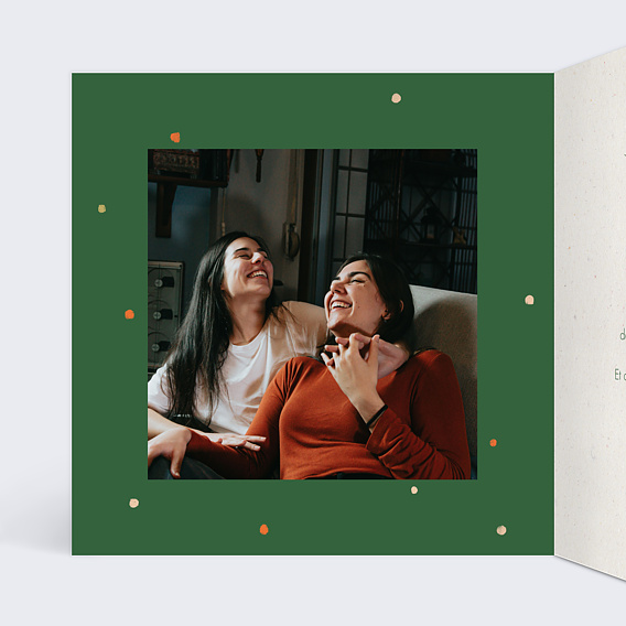 Carte de voeux Sapin Fantasque Intérieur Gauche