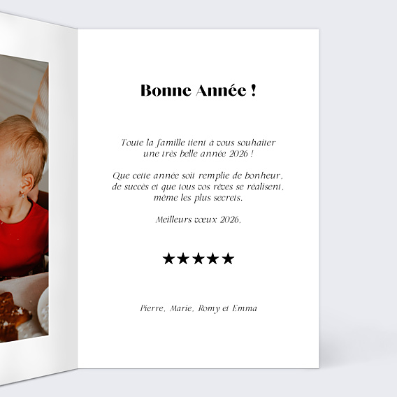 Carte de Voeux Particuliers Grande affiche